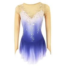 Платье для фигурного катания женское платье для катания на коньках цвета хаки с открытой спиной спандекс высокая эластичность тренировка Катание на коньках