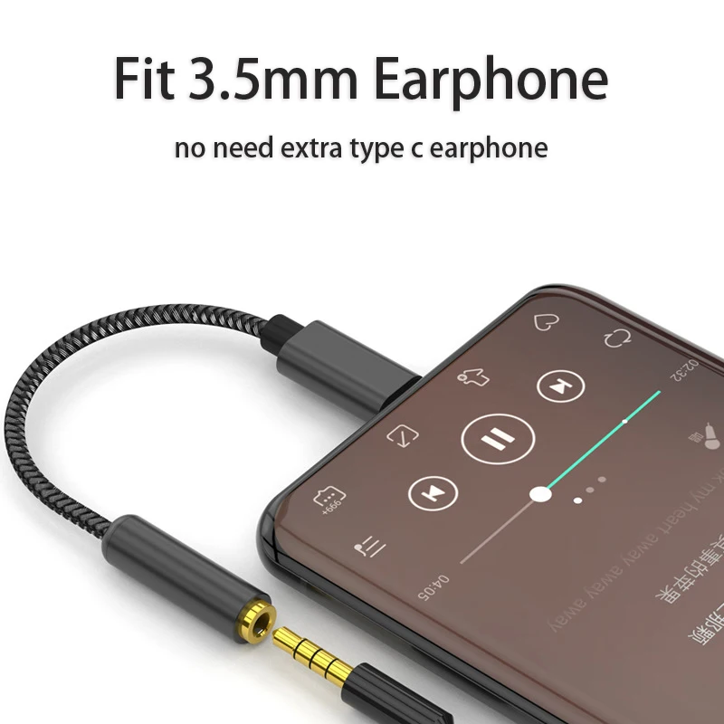 USB C до 3,5 мм аудио адаптер с декодером ЦАП PCM 16 бит/48 кГц для Google Pixel SAMSUNG Note10 Note 10+ Android Mobile iPad Pro