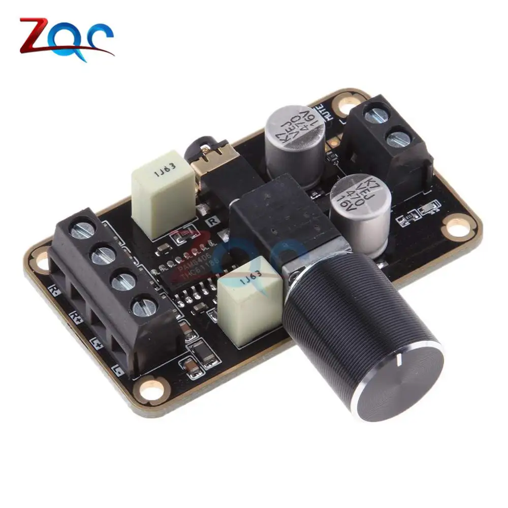 

DC 5V PAM8406 Digital Amplifier Board Stereo Dual Channel 5Wx2 Class D Power Amplifier Module overheat power supply protection