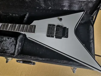 

Custom White electric guitar solid body Black binding 1-H Pickup Black Hardwares.customized!Y-18