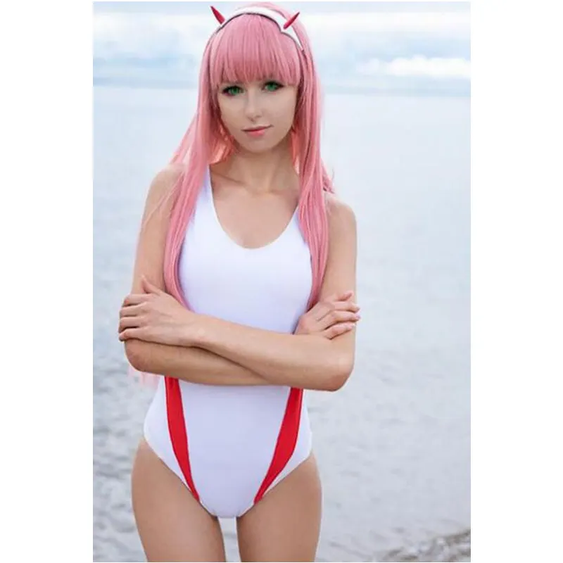 2019 Хэллоуин Аниме дорогой в Фране Код: 002 Zero Two косплей костюм сексуальное боди для