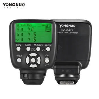 

YONGNUO YN560-TX II Manual Flash Trigger Remote Controller LCD Transmitter for Nikon Canon DSLR Camera to Speedlite Receiver