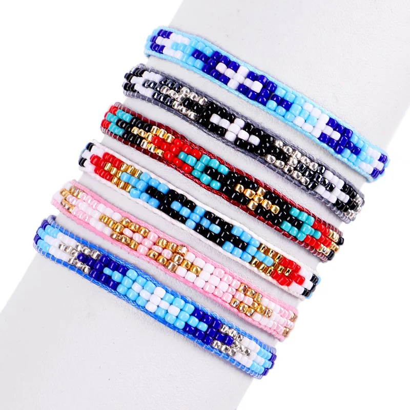 

Rianbery Multicolour Bracelet Bangle For Women Bohemia DIY MIYUKI Beads Adjustable Charm hand Jewelry Gift DropShipping