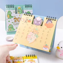 Kawaii – calendrier lapin ours de dessin animé 2022, joli agenda quotidien annuel, papeterie fournitures scolaires de bureau