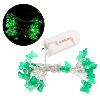 

2m 20 LED Waterproof Butterfly Copper Wire Fairy String Lights Battery Operated Xmas Decor Q0KF