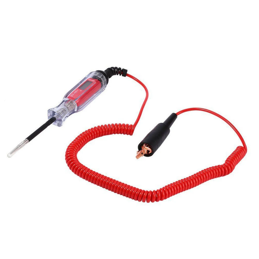 

Car Digital Circuit Tester DC 3V-48V Probe Pen Electric Test Light Boat Usefu