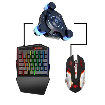 

Hot Bluetooth 5.0 Gaming Keyboard Mouse Converter Combo For Smartphone PC PUBG Mobile Game Accessories