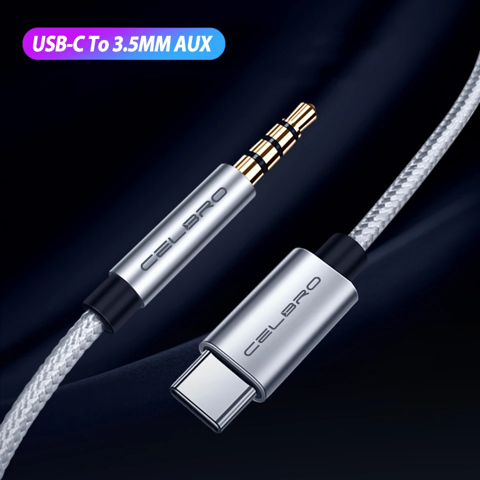 

USB Type C to 3.5mm Aux Audio Cable Adapter Headphone Speaker Line Cable for Xiaomi Mi 9 8 SE OnePlus 7 Type C Aux Audio Cable