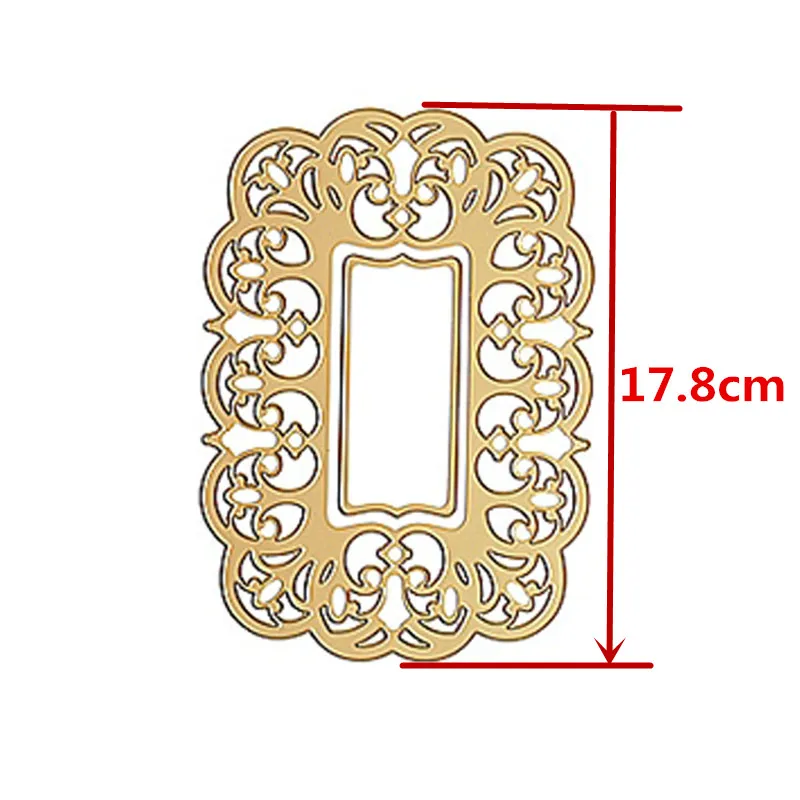 Новые ретро Прямоугольные рамки Необычные края границы металлические режущие штампы для скрапбукинга и открыток «сделай сам» поделки - Цвет: Picture 6