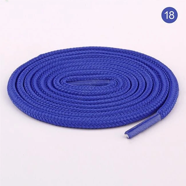100cm/150cm Long of Round Shoelaces Shoe Strings Shoe Laces Cord Ropes for Boots Sneakers Unisex Rope Multi Color Waxed 18