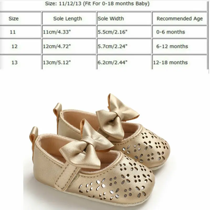 0-18M Newborn Infant Baby Crib Shoes Boy Girl Soft Soles Leather Crib Soft Sole Shoe Sneaker