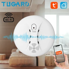 Tuya-Detector de humo WiFi, sistema de seguridad contra incendios, todo para el hogar y la cocina, Smarthome, alarma independiente
