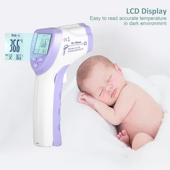 

Digital Thermometer Ear Forehead Digital Infrared Thermometer Gun Temperature Tester Infrared Temperature Gauge