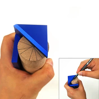 

90-Degree Right-Angle Center Scribe Gauge Woodworking Tools Right-Angle Line Drawing Carpenter's Heart Scribe