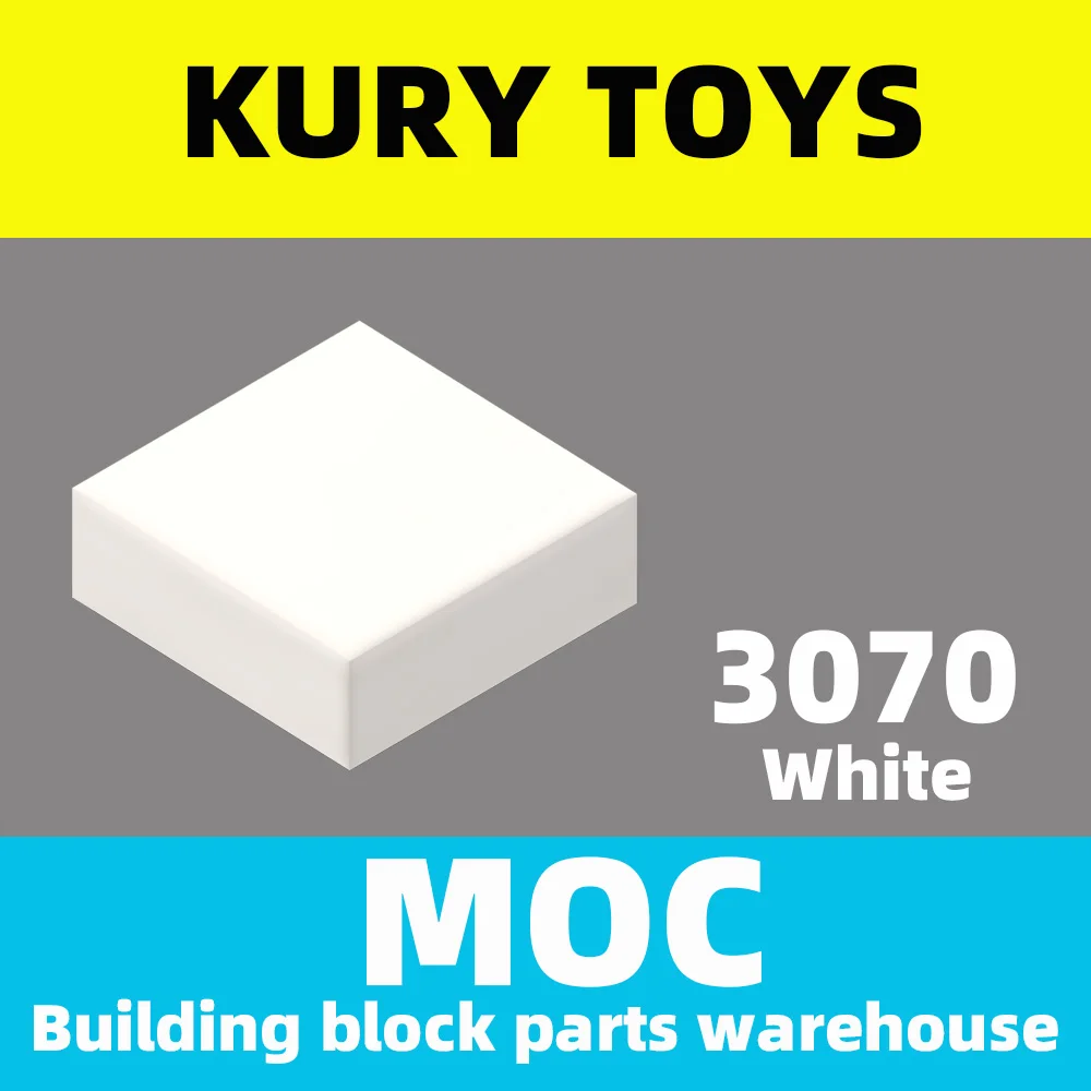Kury Toys DIY MOC For 3070B строительные блоки для плитки 1x1 с пазами игрушечного кирпича |