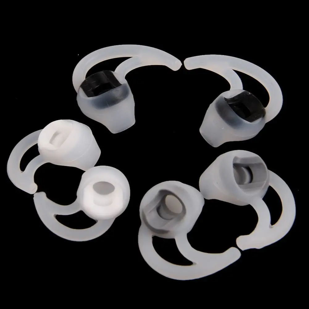 3 Pairs Silicone Earbud Tips Eartips Replacement Shark Fin Ear Plug Set For BOSE Soundsport Wileless QC20 QC30 Earphones S/M/L |