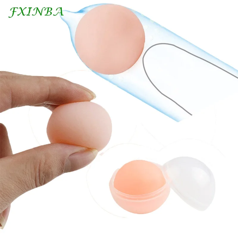 FXINBA New Reusable Silicone Beads Condoms For Men Penis Sleeve Extender Ball Attachment Adult Sex Product Accessories |
