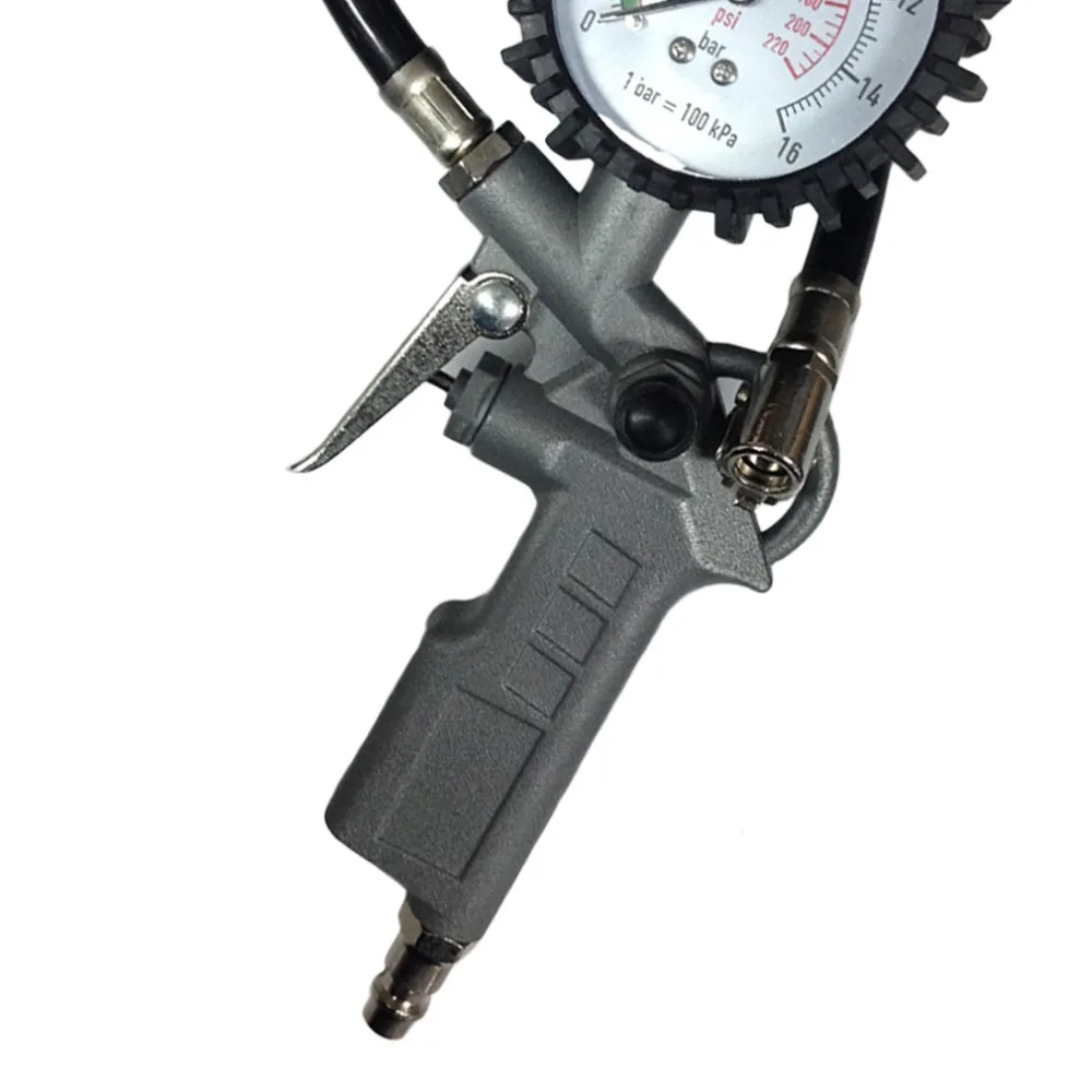 New 2018 aluminum alloy+PVC pipe New Air Tire Inflator With Dial Gauge Auto Truck Bike Compressor Pistol Type New 2018 aluminum alloy+PVC pipe New Air Tire Inflator With Dial Gauge Auto Truck Bike Compressor Pistol Type