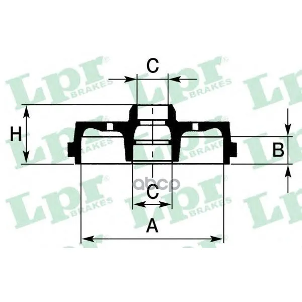 Барабан Тормозной Kia Rio 00-05 Lpr 7d0676 Lpr арт. 7D0676