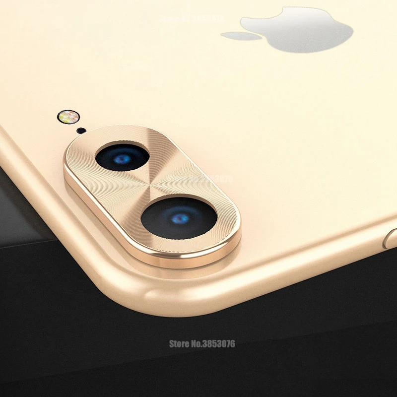 Роскошная Защита объектива камеры для iPhone 7 8 Plus, защитные кольца для камеры, крышка для iPhone 7 8 Plus, защитное металлическое кольцо