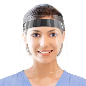 

Protective Face Shield Transparent Pvc Safety Protective Mask Spare Visors Head Anti-saliva Dustproof Mask Protection Masques