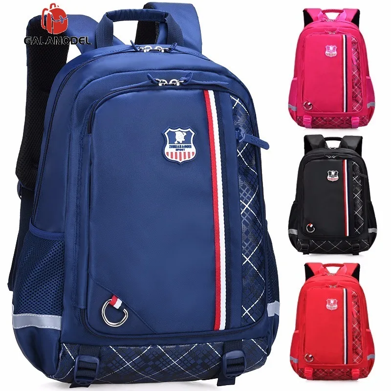 

Fashion Patchwork Lattice Girl Boy Children Primary School Bag Youth Student Backpack Orthopedic Waterproof Girls School Bags