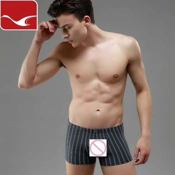 

Comfortable Panties Hot Sale Men Male Boxer Underwear Sexy Striped Cotton Man Underwear Boxer Fringe Underpants