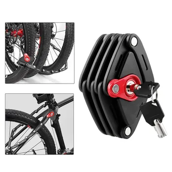 

Foldable Bike Lock 2 Keys Strong Security Anti-theft Bicycle Lock Heavy Duty Chain Cable Padlock Motorcycle Lock for Bicycle New
