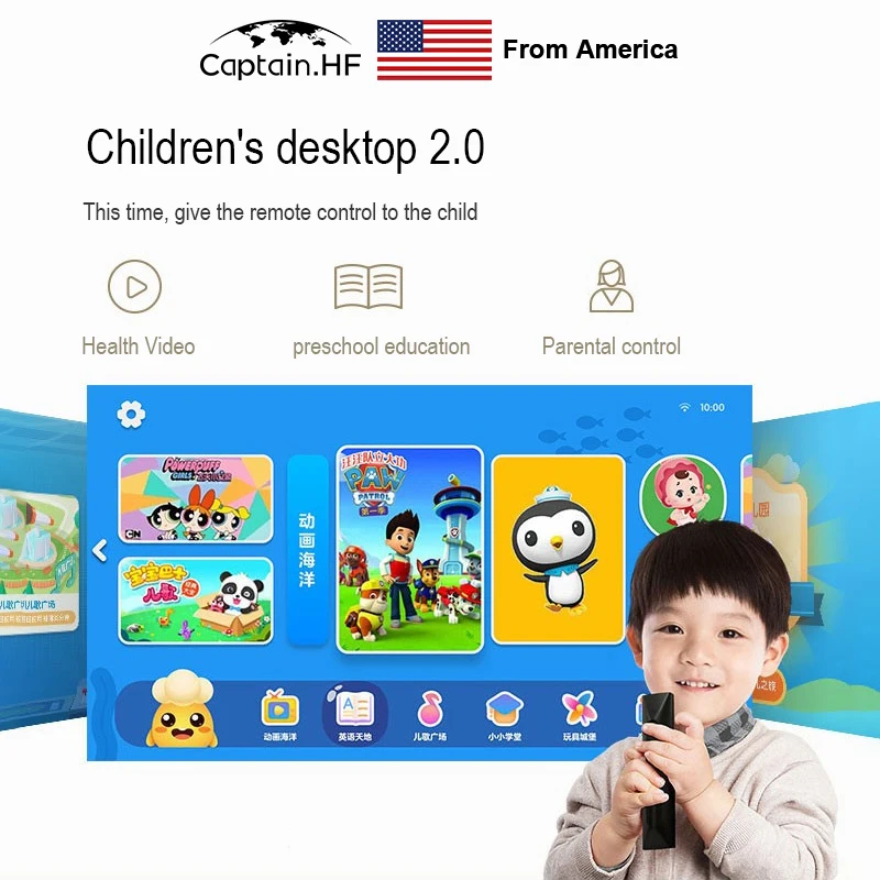 US Captain H3 проектор домашний Full HD 1900 ANSI lumens поддержка 4K Android WIFI Bluetooth подключение по