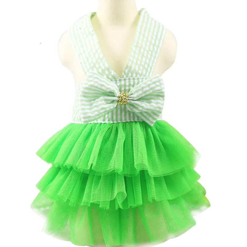 green dog dress