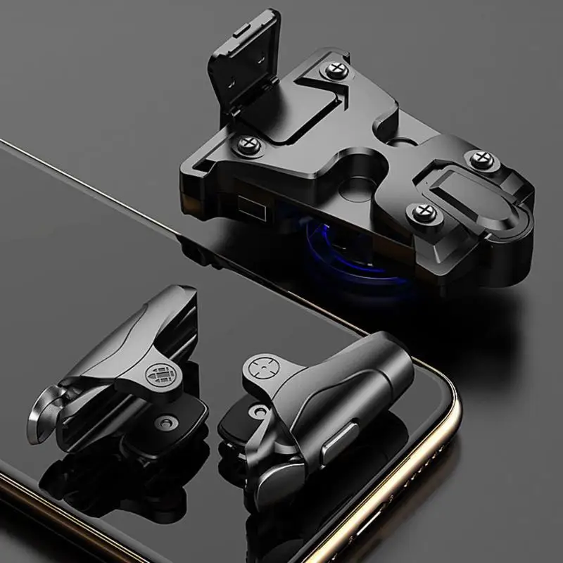  2019 New 3 in 1 Mobile Game Joystick Creative Gaming Fire Button Aim Key Trigger L1R1 Shooter Phone