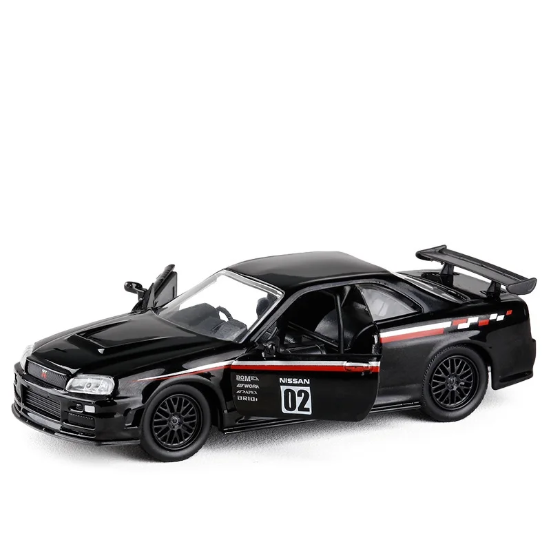 1:32 Honda NSX-R Nissan Skyline Subaru WRX STI литой модели автомобиля без коробки