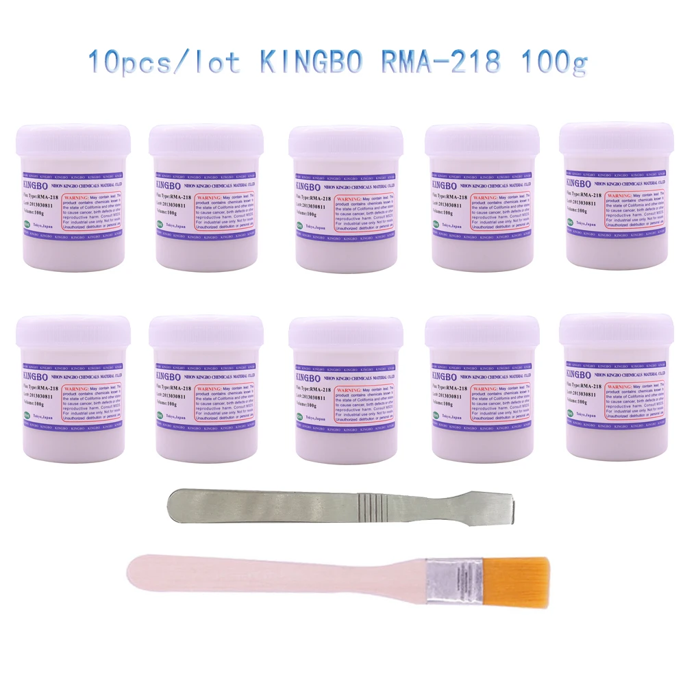 Pasta de Solda 100g de Solda Bga para Reballing Lote Kingbo Flux Acessórios 1 Ordem 10 Pçs – Rma-218