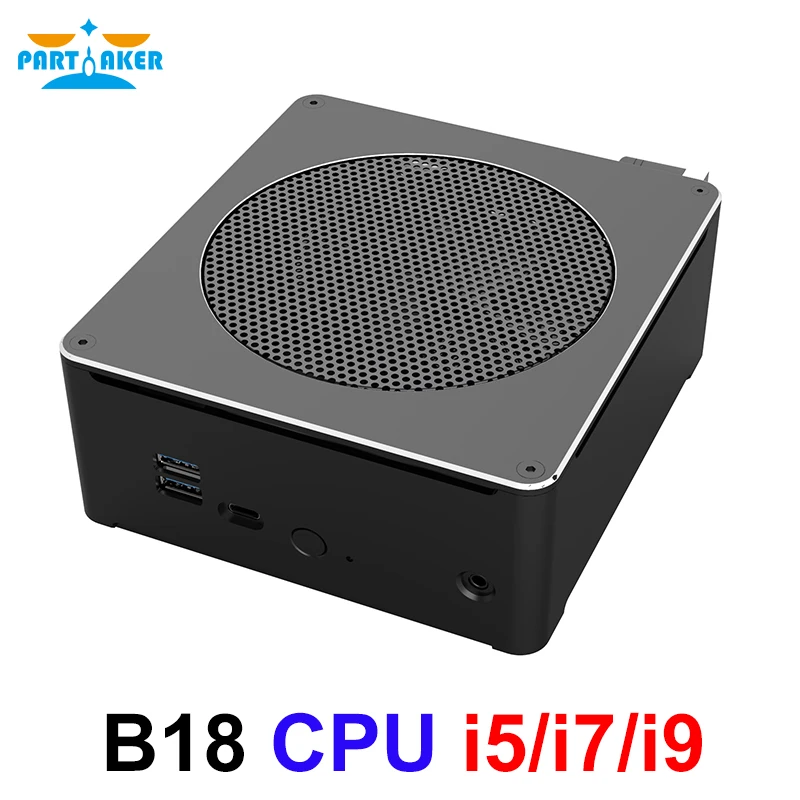 Причастником B18 Intel i9 8950HK i7 8750H 6 Core 12 threds мини-ПК Windows 10 Pro DDR4 i5 8300H AC Wifi настольный компьютер HD Mini DP