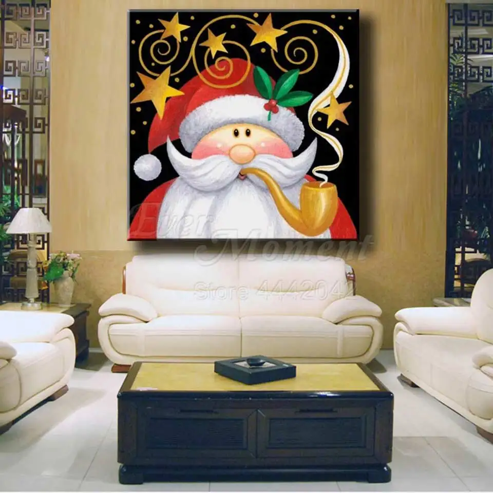 Ever Moment бриллиантовый рисунок Рождество Санта Клаус полная квадратная дрель 5D DIY Алмазная вышивка крестиком Стразы S2F479