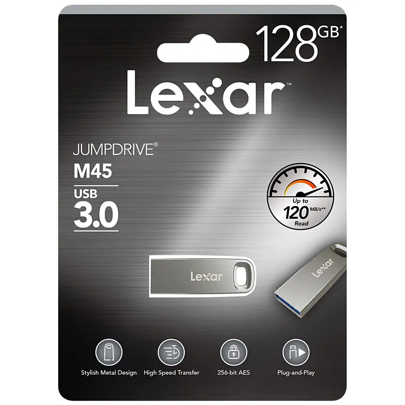 Металлический флеш-накопитель Lexar, 128 ГБ, 64 ГБ, 32 ГБ, самостоятельная Настройка с именем, флешка USB3.0, DJ, диск
