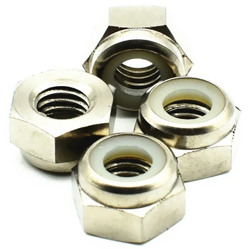 

Titanium Nylon Nut with Plastic Antiskid M3 M4 M5 M6 M8 Ti Color Steel Color 6pcs Hexagon Titanium Nuts Ti Fastener