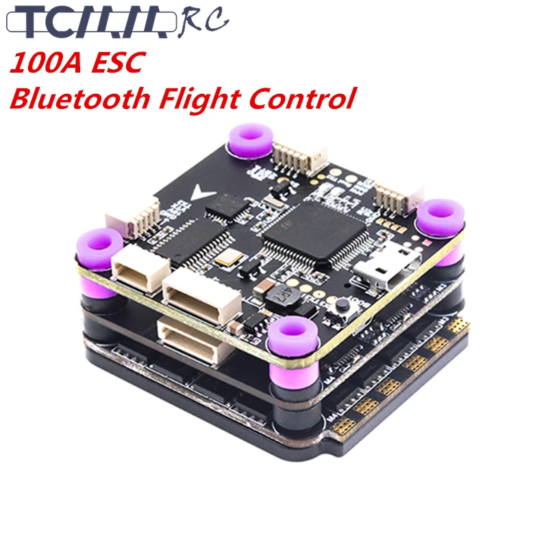 Bluetooth контроллер полета TCMMRC Контроллер 100A ESC 3-8S Dshot1200 4 в 1 FPV Racing Drone Racer | Игрушки и