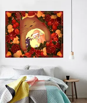 

[Self-Adhesive] 3D My Neighbor Totoro 564 Japan Anime Wall Stickers Mural Decal Wall Murals AJ WALLPAPER Belly