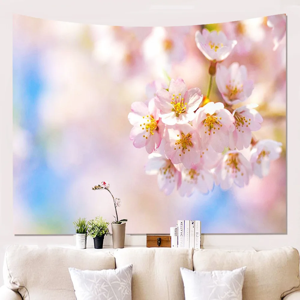 Zeegle 3D Flower Pattern Tapestry Home Art Decor Mat Wall Hanging Tapestry Beach Towel Picnic Blanket Bedspread  Account Mat