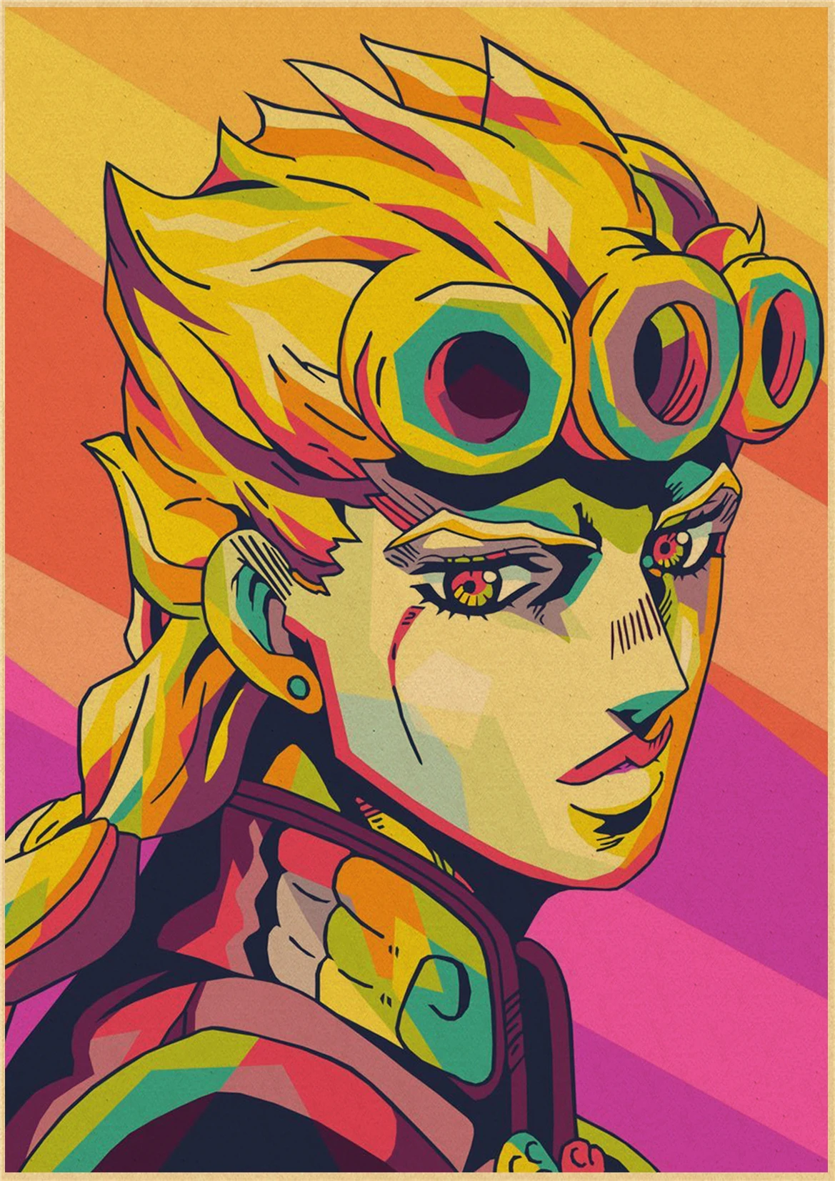 JoJo's Bizarre Adventure JOJO Cafe Retro Abstract Painting