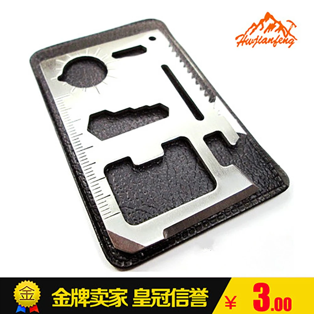 

Multi-functional Outdoor Knife Multi-functional Tool Saber Card Outdoor Lifesaving ka pian dao Universal Combination Tools