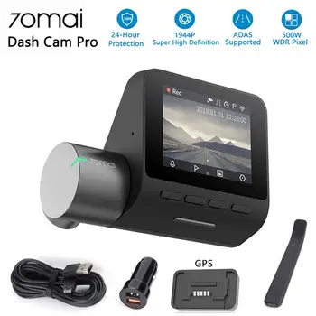 

70mai Pro Dash Cam Car DVR 1944P HD GPS ADAS Camera IMX335 140 Degree FOV Night Vision Voice Control 24H Parking Monitor