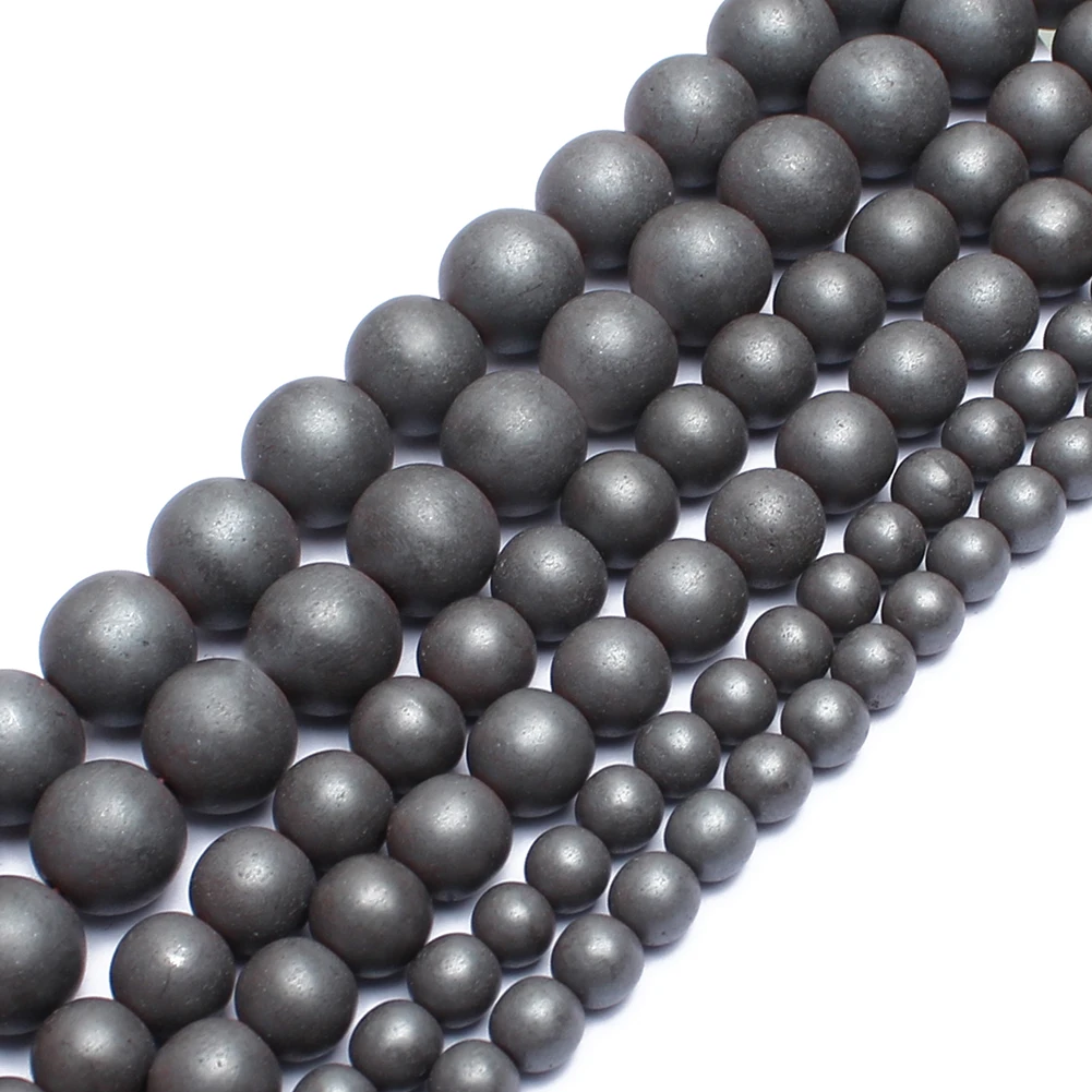 Rhodium Rose Gold Plated Hematite Beads - Premium Natural Stones for DIY Bracelet and Jewelry Making