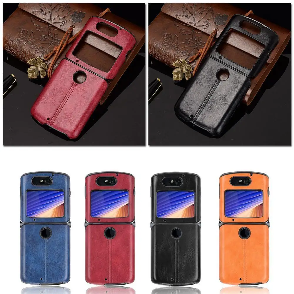 Custodia Moda Per Moto Razr 5G Custodia Rigida In Pelle Pu Di Lusso Per Motorola Moto Razr 2 5G 2020 Couqe