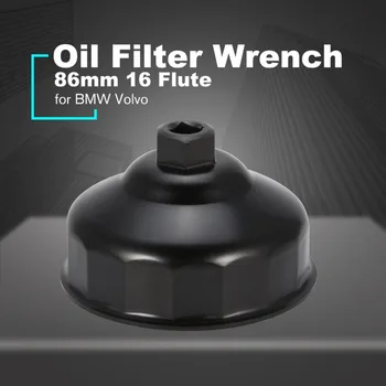 

Oil Filter Wrench 86mm 16 Flutes End Socket Square Drive Cap Remover Tool Mini Auto Car Repair Tools for BMW Volvo