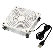Usb 5 в светодиодный вентилятор охлаждения Wifi держатель для маршрутизатора кулер ТВ приставка поддержка радиатора Вентилятор для компьютера/Pc Pet Box радиатор