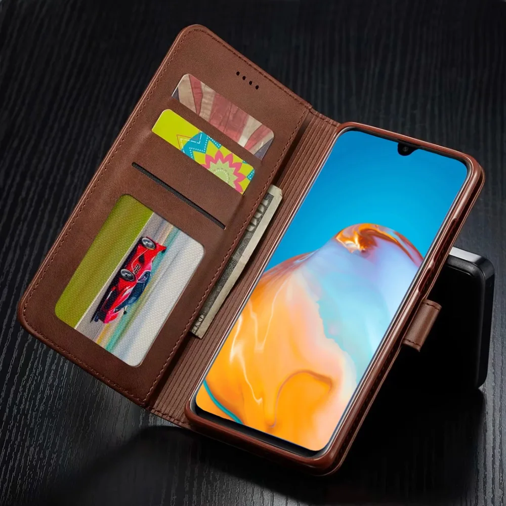 Чехол-книжка для HUAWEI P40 P30 P20 Pro Lite P Smart 2019 Mate 10 20 30 Y5 Y9 с отделениями карт | Мобильные