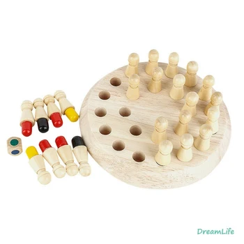 

Children Memory Board Games Wooden Color-match Chess Pieces Party Games Intelligence Development Toys for Kids Baby