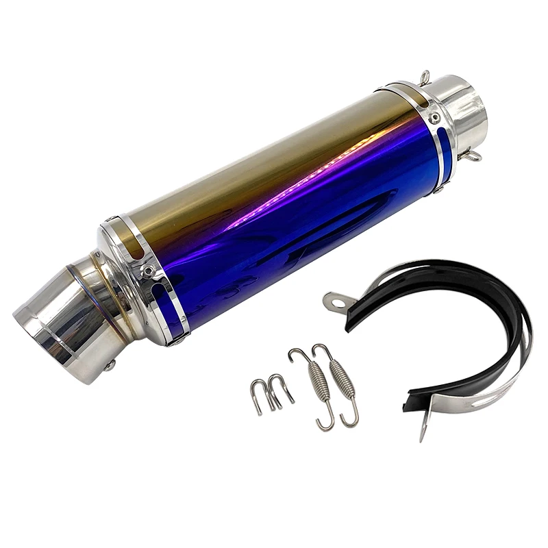 60mm Diameter Slip On Exhaust System Muffler Pipe including DB Killer Silencer Universal fits Motorcycles R6 ZX-6R S1000RR4..